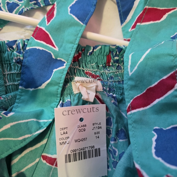 J. Crew Teal and Red Patterned Dress - Picture 5 of 7